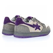 A Bathing Ape Court Sta Mist Grey Royal Purple - 001FWG701032X - 5