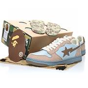  A Bathing Ape Court Sta Beige - 0ZXSHM191X30GBGK - 5