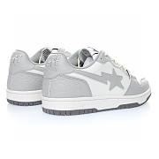 A Bathing Ape Court Sta Light Grey Cream - 001FWG701033X - 3