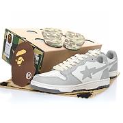 A Bathing Ape Court Sta Light Grey Cream - 001FWG701033X - 5