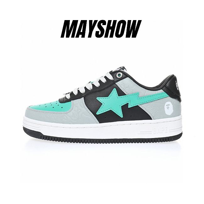 A Bathing Ape Bape Sta Low Grey Green - 1H70-291-002 - 1