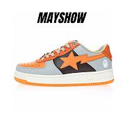 A Bathing Ape Bape Sta Low Grey Orange - 1H70-291-002 - 1