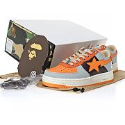 A Bathing Ape Bape Sta Low Grey Orange - 1H70-291-002 - 5