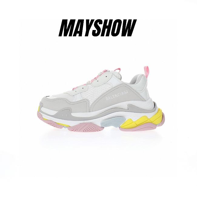 Balenciaga Triple S White Yellow - 524039W2FW47541 - 1