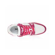 Louis Vuitton Trainer Low White Fuchsia - 1AA6WJ / 1AA6WH - 2