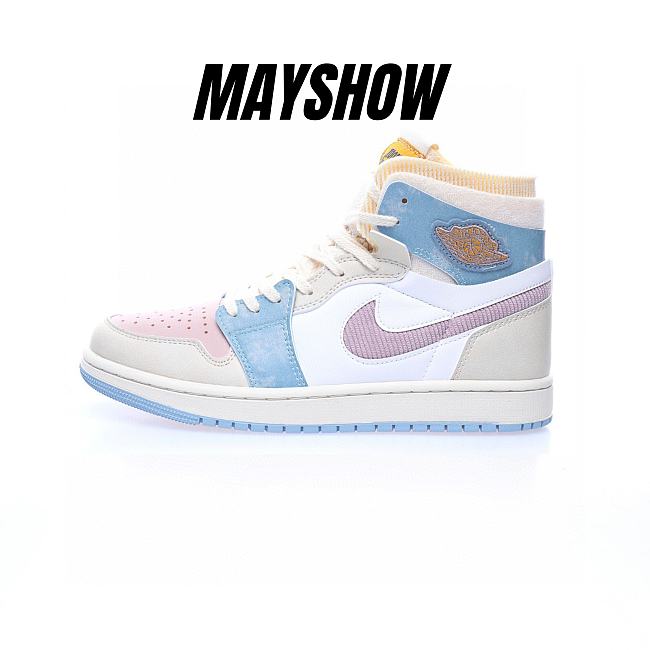 Air Jordan 1 High Zoom Air CMFT Pink Oxford - DQ5092-651 - 1