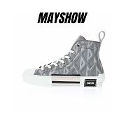 Dior B23 High Top Gray CD Diamond - 3SH118ZPP_H868 - 1