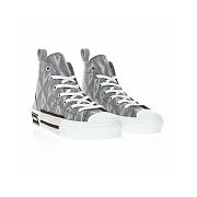 Dior B23 High Top Gray CD Diamond - 3SH118ZPP_H868 - 2