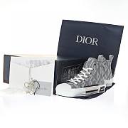 Dior B23 High Top Gray CD Diamond - 3SH118ZPP_H868 - 4