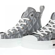 Dior B23 High Top Gray CD Diamond - 3SH118ZPP_H868 - 5