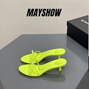  Alexander Wang dahlia 50 sandal in lime lycra - 1