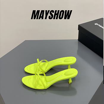  Alexander Wang dahlia 50 sandal in lime lycra