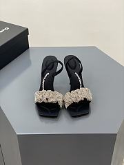 Alexander Wang julie 105 crystal scrunchie sandal in crystal - 4