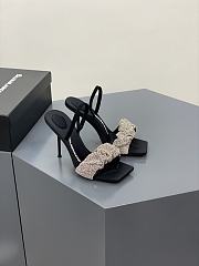 Alexander Wang julie 105 crystal scrunchie sandal in crystal - 2