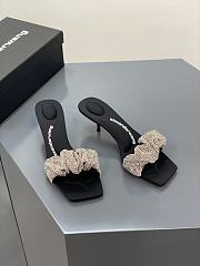 Alexander Wang jessie 55 crystal scrunchie black/clear - 2