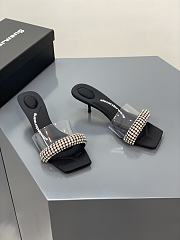 Alexander Wang jessie 55 slide heel in crystal pvc - 3