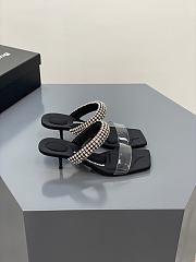 Alexander Wang jessie 55 sandal in crystal pvc - 5