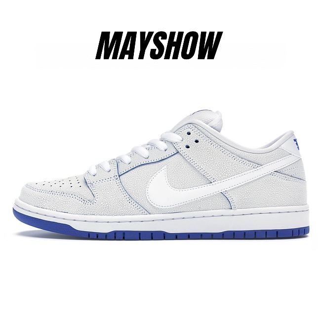 Nike SB Dunk Low Premium White Game Royal - CJ6884-100 - 1