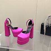 Versace Medusa Aevitas 155mm Platform Pumps in Fuchsia- 1002005-DRA67_1PA4V - 2