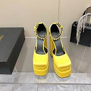 	 Versace Medusa Aevitas 155mm Platform Pumps in Yellow - 1002005-DRA67_1Y02V - 3