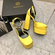 	 Versace Medusa Aevitas 155mm Platform Pumps in Yellow - 1002005-DRA67_1Y02V - 5