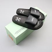 OFF-WHITE Pool Slides Black  - 5