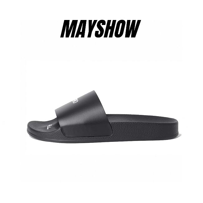 OFF-WHITE Pool Slides Black  - 1