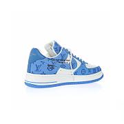 Louis Vuitton Nike Air Force 1 Low By Virgil Abloh Light Blue AEU3BM16M693 - 3