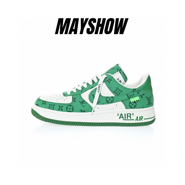 Louis Vuitton Nike Air Force 1 Low By Virgil Abloh Green AEU3BM16M694 - 1