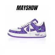 Louis Vuitton Nike Air Force 1 Low By Virgil Abloh Purple AEU3BM16M694 - 1