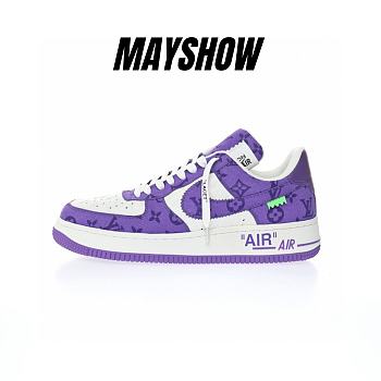 Louis Vuitton Nike Air Force 1 Low By Virgil Abloh Purple AEU3BM16M694