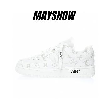 Louis Vuitton Nike Air Force 1 Low By Virgil Abloh Logo White AEU3BM16M698