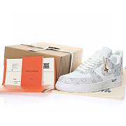 Louis Vuitton Nike Air Force 1 Low By Virgil Abloh Grey White LD4631-201 - 5