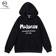 Alexander Mcqueen Hoodie Black SF052 SF0085 - 1