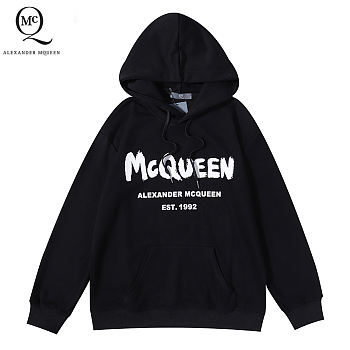 Alexander Mcqueen Hoodie Black SF052 SF0085