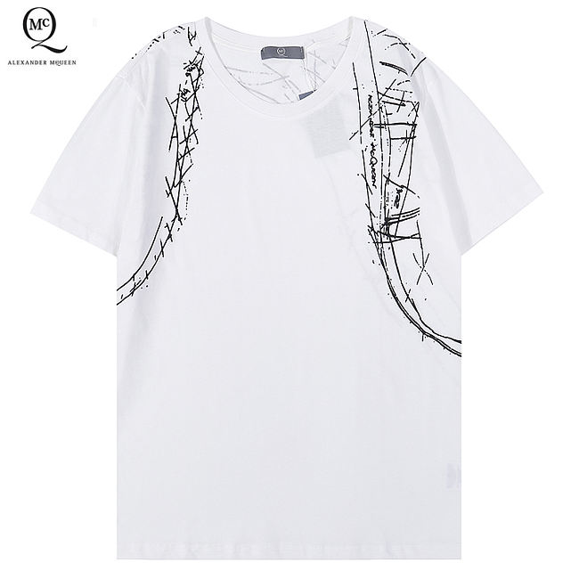 	 Alexander Mcqueen T-shirt White SF056 SF0058 - 1