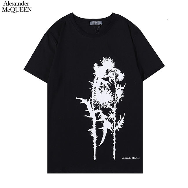 	 Alexander Mcqueen T-shirt Black SF039 SF0048 - 1