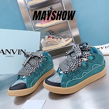 Lanvin Leather Curb Diamond Blue - FM-SKRK11-STRA-H21281