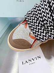 	 Lanvin Leather Curb Diamond Beige - FM-SKRK11-STRA-H2105 - 4