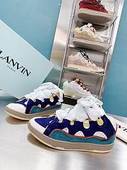 	 Lanvin Leather Curb Blue Yellow - 2