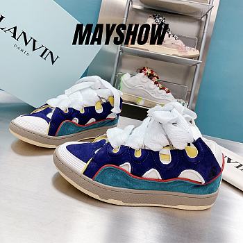 	 Lanvin Leather Curb Blue Yellow