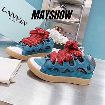 	 Lanvin Leather Curb Blue Red - FM-SKRK11-DRAG-A2018