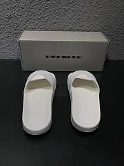 Rick Owens DRKSHDW Rubber Slide White Milk - 5