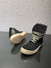 Rick Owens Black Dirt Geobasket Sneakers - 3