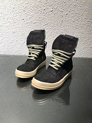 Rick Owens Black Dirt Geobasket Sneakers - 2