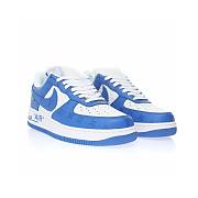 Louis Vuitton Nike Air Force 1 Low By Virgil Abloh Blue AEU3BM16M693-3308-4 - 4