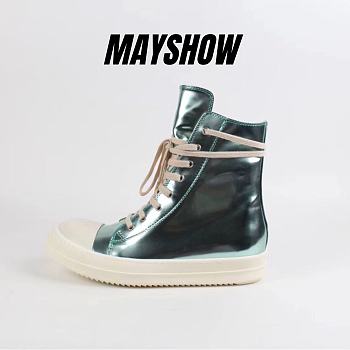 Rick Owens DRKSHDW High Top Green Metallic