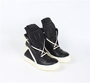 Rick Owens Geobasket High Top Black And Milk - 4