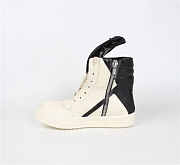 Rick Owens Geobasket High Top Milk And Black - 2