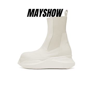 Rick Owens DRKSHDW Off-White Beatle Abstract Chelsea Boots 